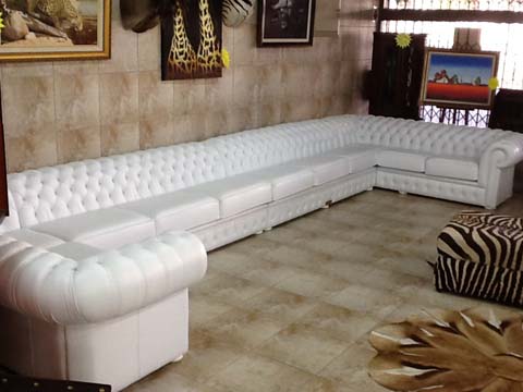 Furnworld International, Chesterfield Leather Couch Cape Town