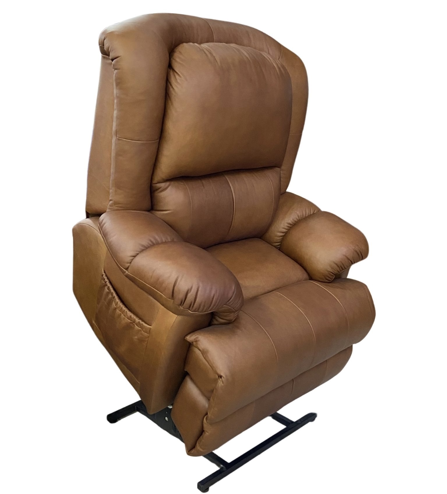 Divan High Lift Leather Recliner Chair