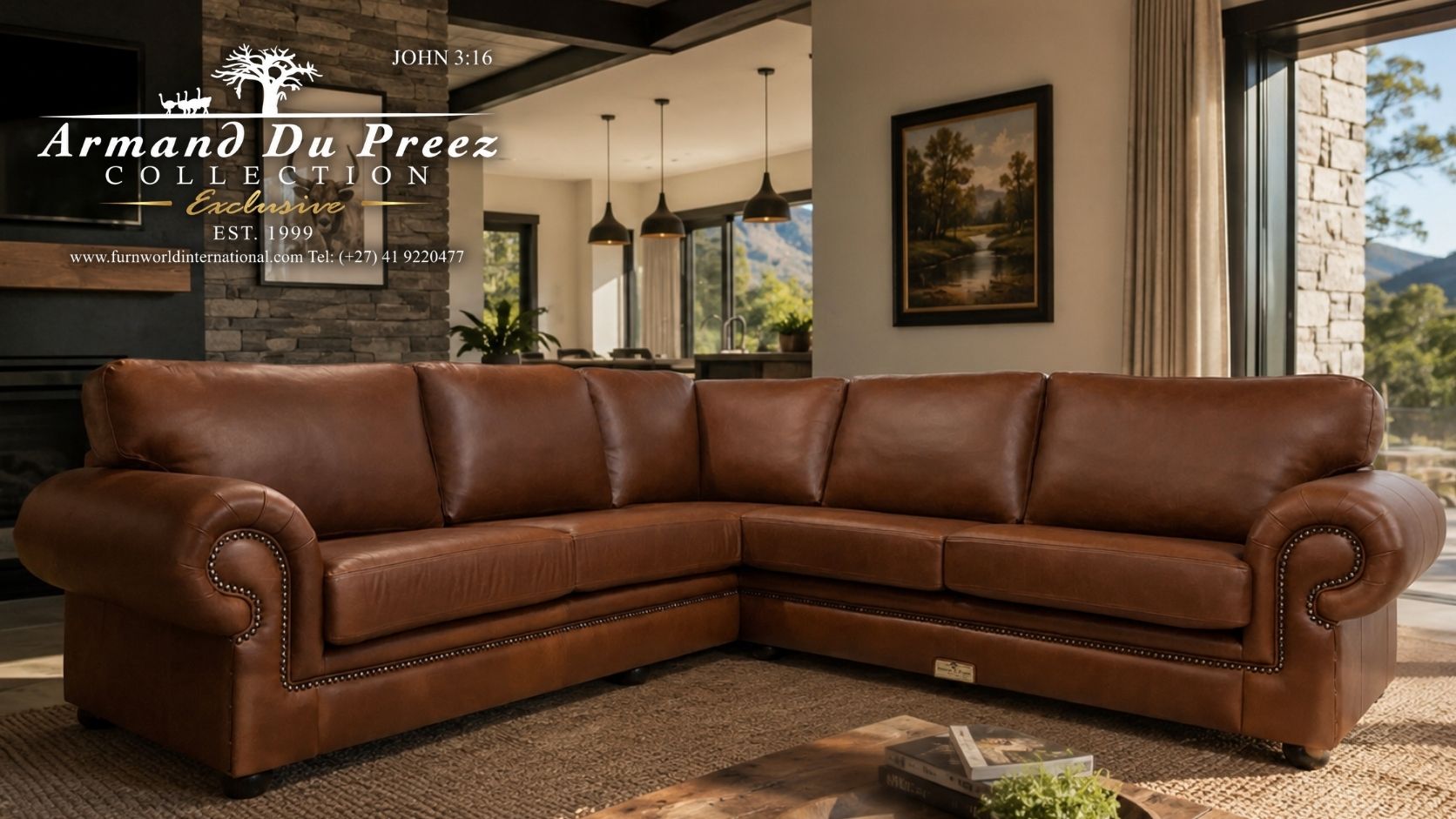 Kudu Corner Unit - 100% A-Grade Full-Grain Genuine Leather